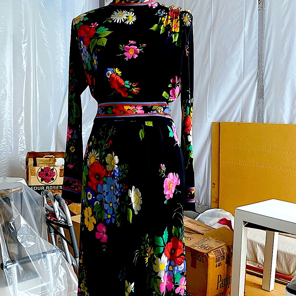 Leonard Paris vintage silk dress